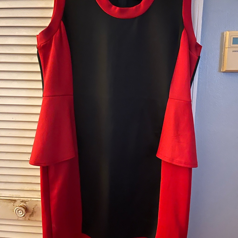 Dots Red and Black Mini Dress